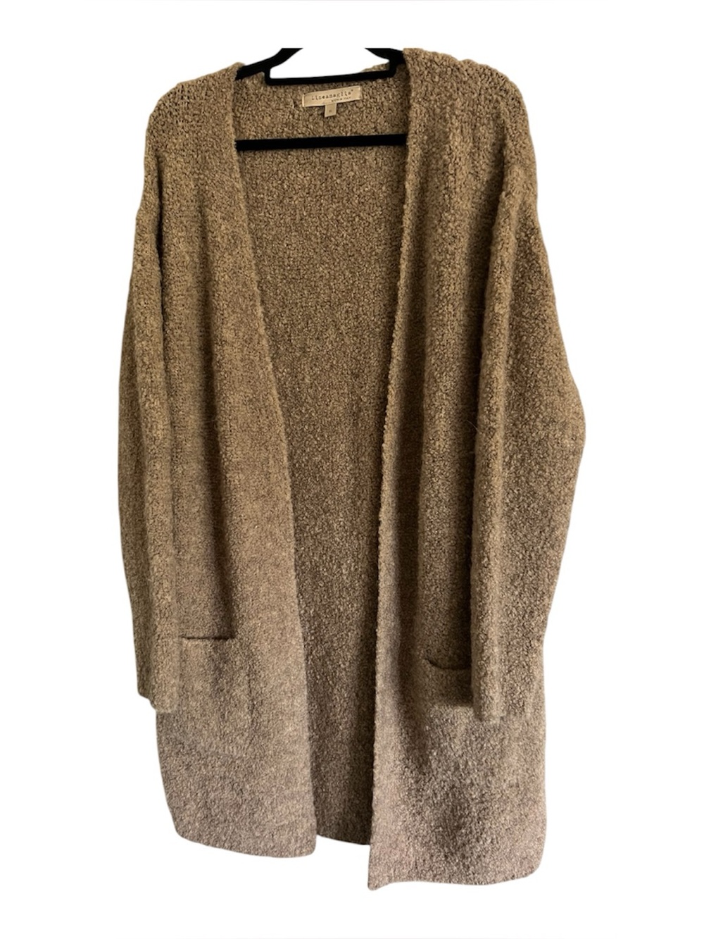 Lineamaglia Sherpa Alpaca Open Long Line Cardigan Sz X-Large